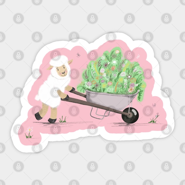 The gardener Sticker by Ta_bahdanava